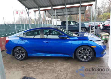 2019 Honda Civic Sport из США, поврежденный, VIN 2HGFC2F86KH575505